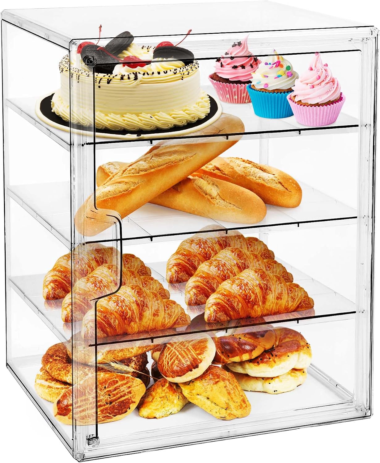 Kitchen Appliances Shelves - Pastry Display Case,Bread Box for Kitchen