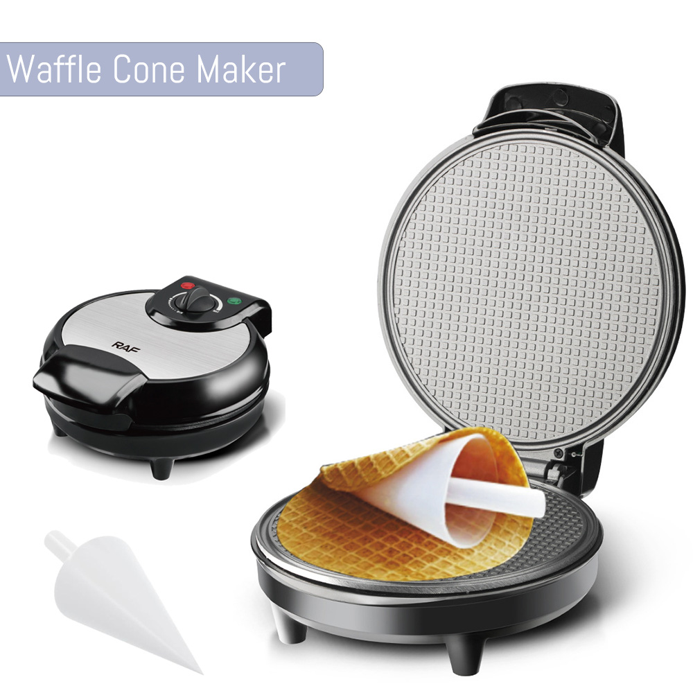 Sandwich Press Grill - ELectric Waffle Cone Maker Machine with