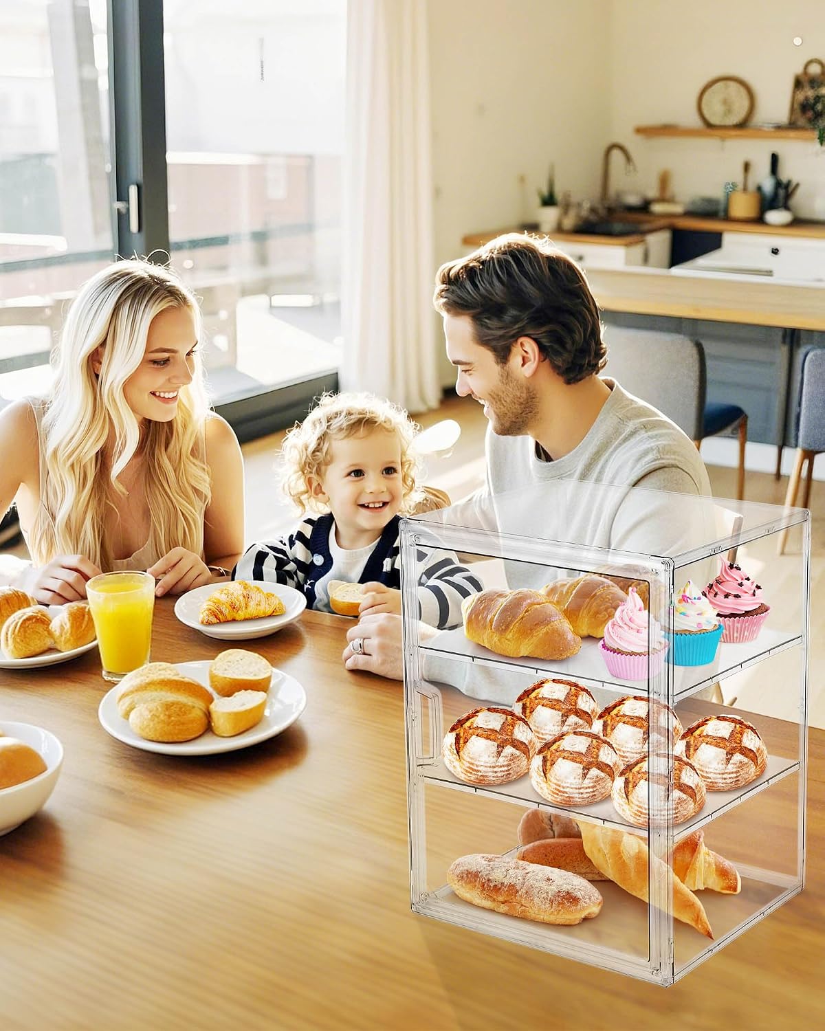 Pastry Display Case,Bread Box  - Kitchen Appliances Shelves recension och pris