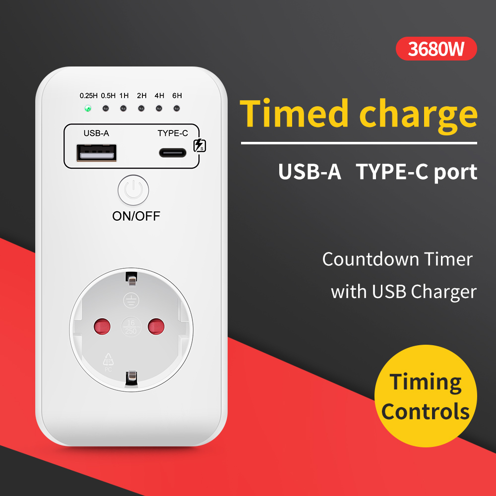USB Type-C Timer Switch Digita - Kitchen Appliances Outlet recension och pris