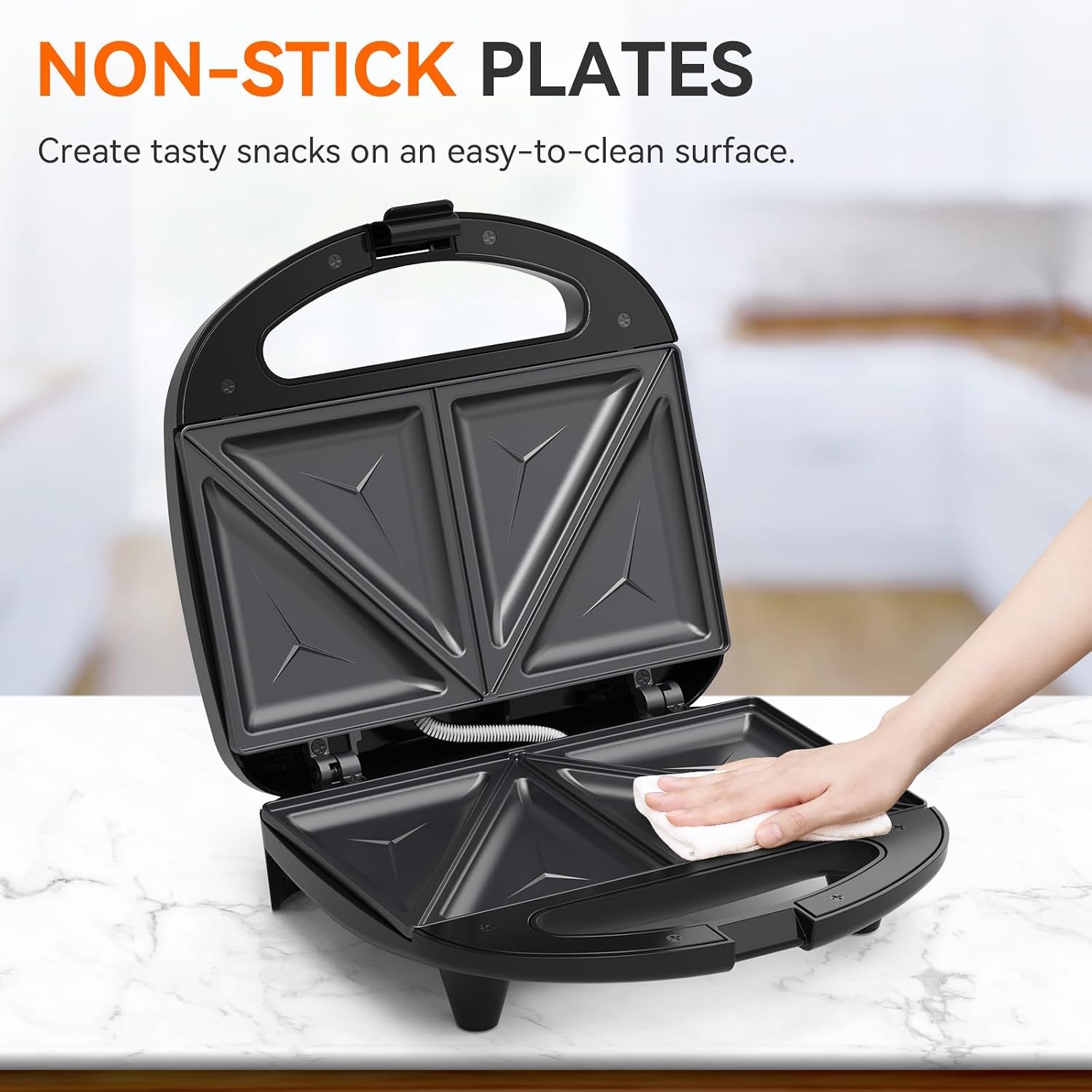 Sandwich Maker, 2-Slice Grille - Sandwich Press Grill recension och pris