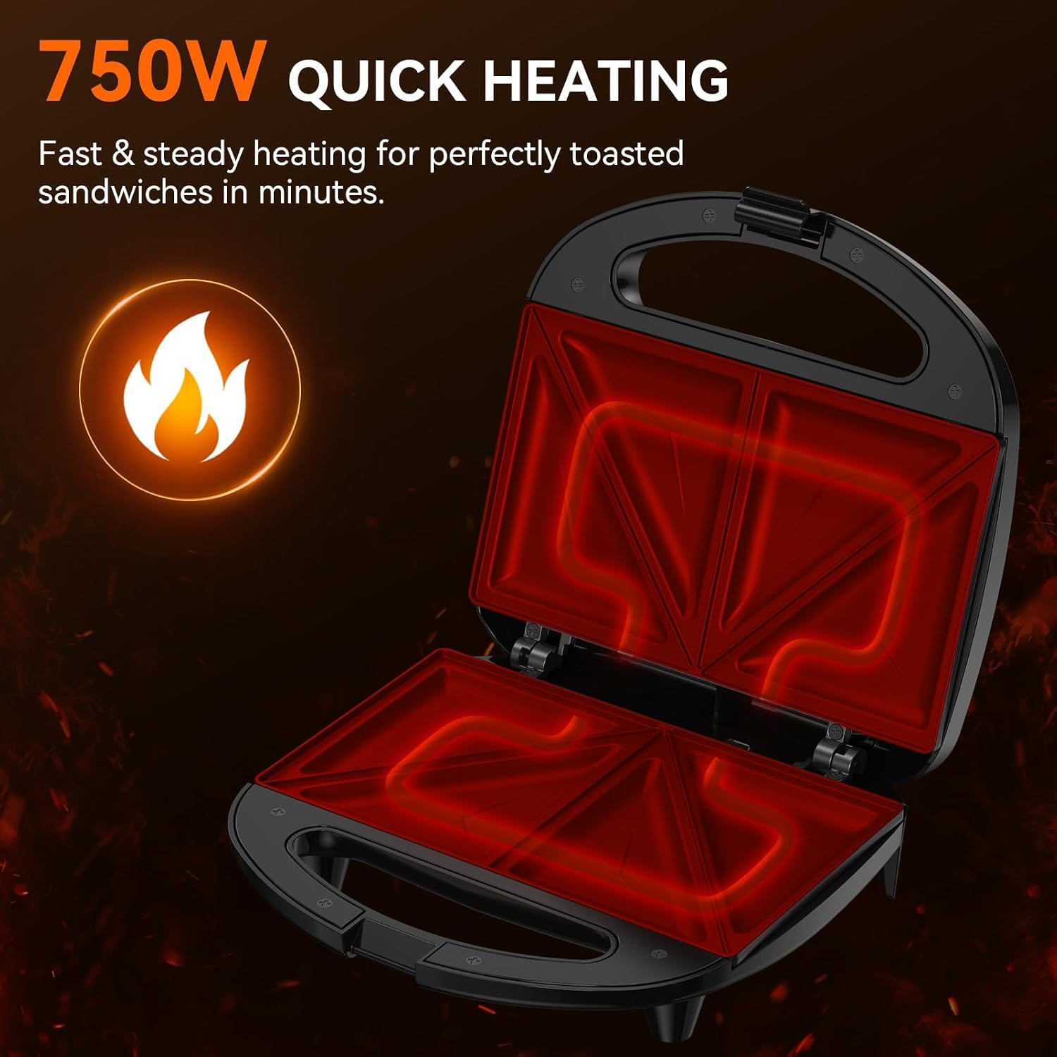 Sandwich Maker, 2-Slice Grille - Sandwich Press Grill recension och pris