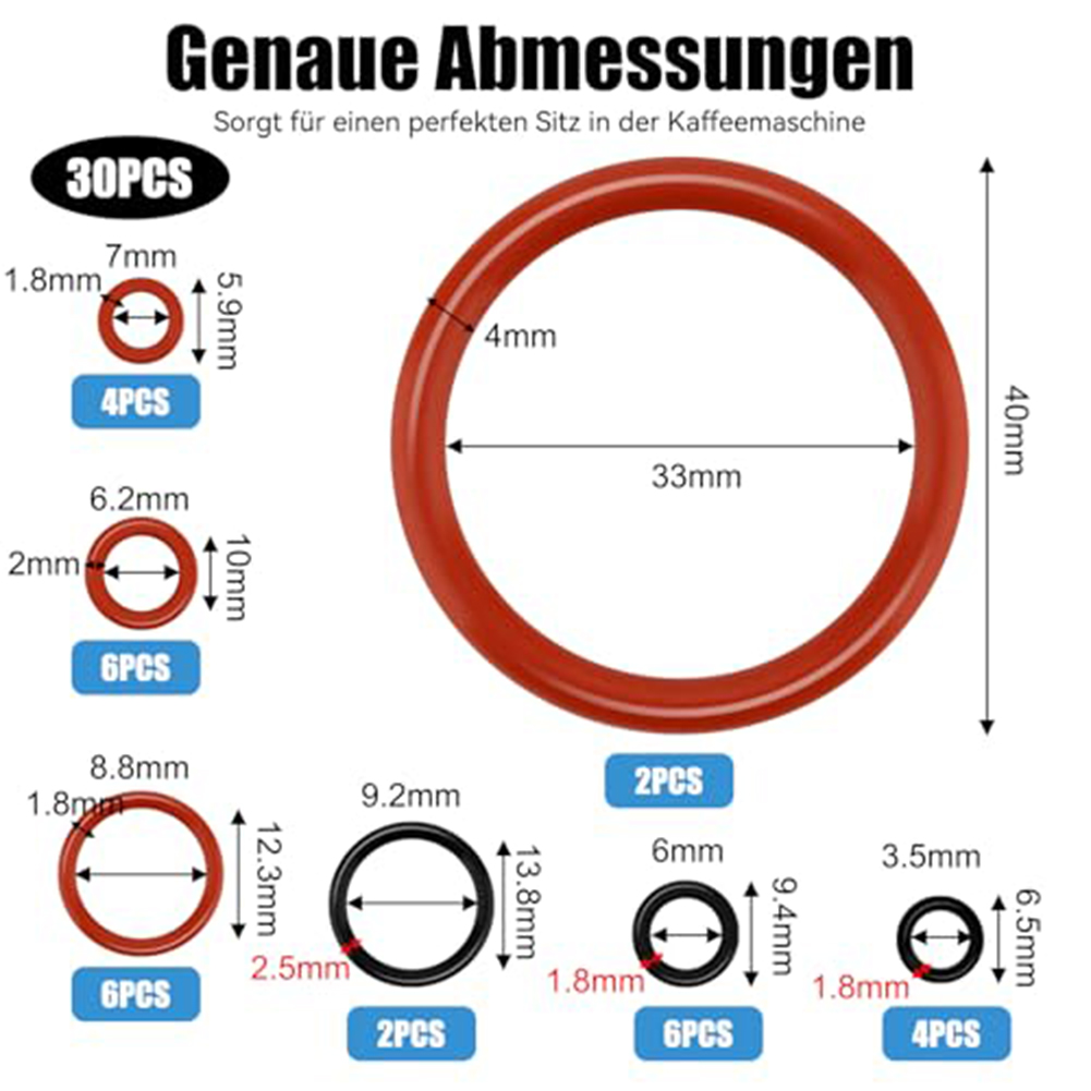 30pcs Coffee Machine O-ring Fo - Kitchen Appliances Outlet recension och pris