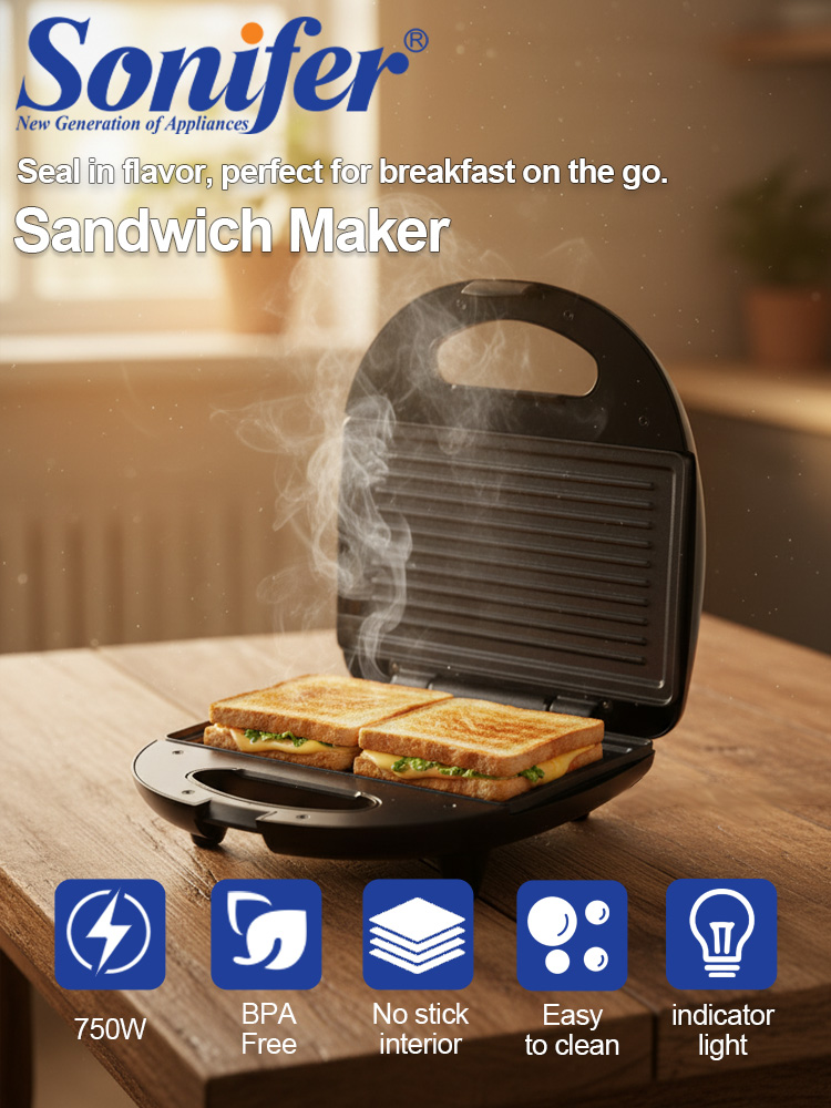 Sandwich Maker Sonifer SF-6173 - Sandwich Press Grill recension och pris