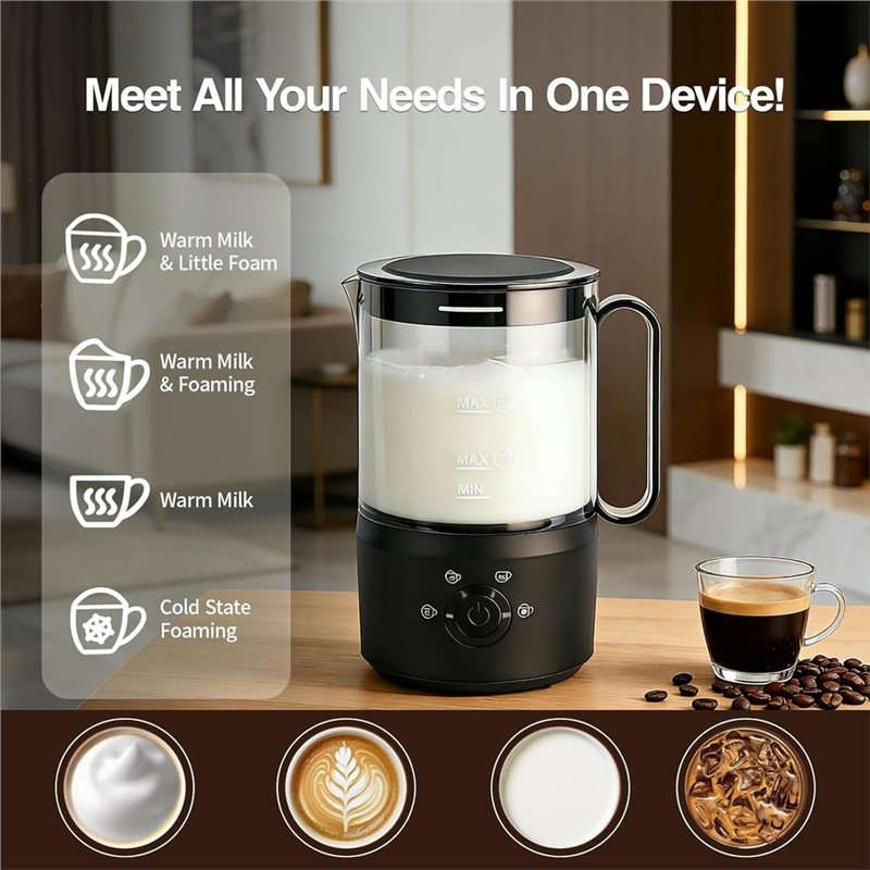 AC39-Milk Frother, 4-In-1 Elec - Yogurt Maker Electric recension och pris