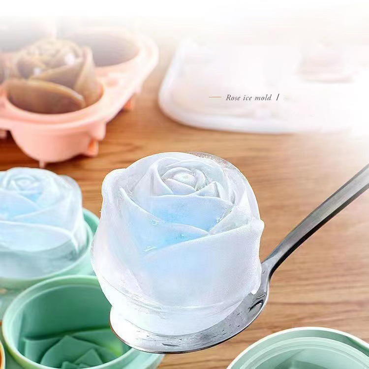 3D Rose Ice Molds 4 Holes Ice  - Kitchen Appliances Shelves recension och pris