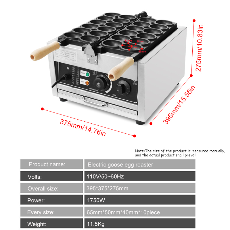 HPH2O 12 Holes Goose Egg Shape - Sandwich Press Grill recension och pris
