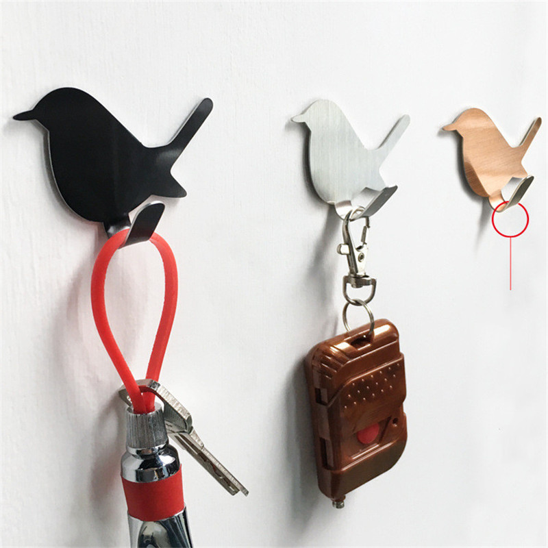 2Pcs Self Adhesive Hooks Bird  - Kitchen Appliances Shelves recension och pris