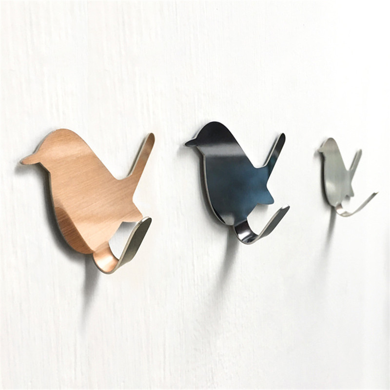 2Pcs Self Adhesive Hooks Bird  - Kitchen Appliances Shelves recension och pris