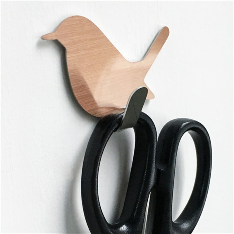 2Pcs Self Adhesive Hooks Bird  - Kitchen Appliances Shelves recension och pris