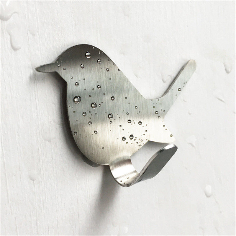 2Pcs Self Adhesive Hooks Bird  - Kitchen Appliances Shelves recension och pris
